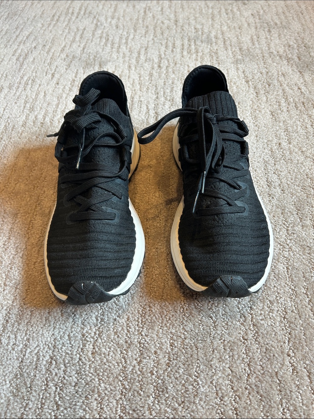Merrell Black Knit Athletic Sneakers with White Midsole